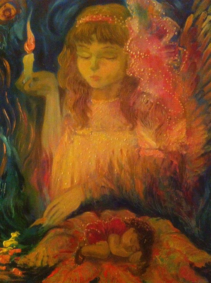 Нигяр Нариманбекова участвует в международной выставке в Париже - волшебный свет картин "Сны детства"