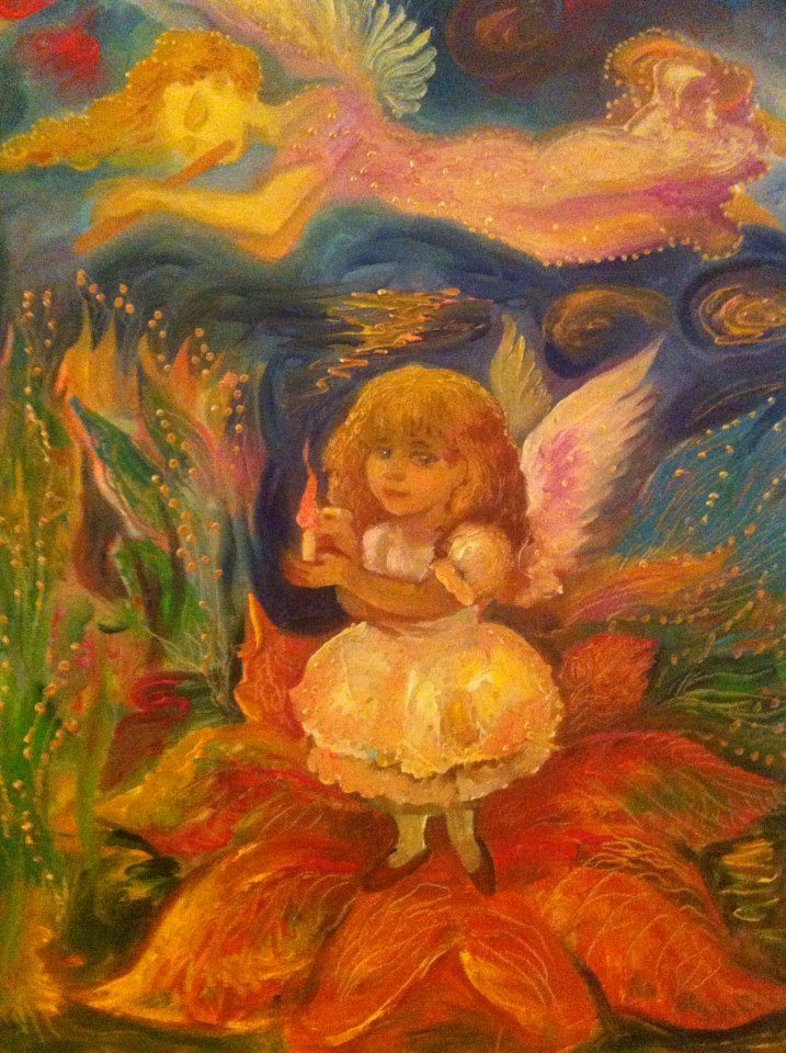 Нигяр Нариманбекова участвует в международной выставке в Париже - волшебный свет картин "Сны детства"