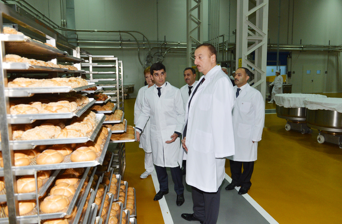 Президент Азербайджана принял участие в открытии хлебозавода и парка в Хатаинском районе Баку (ФОТО)