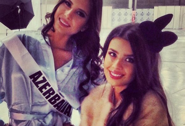 Участница конкурса "Мисс Вселенная-2013" Айсель Манафова в Москве (фото)