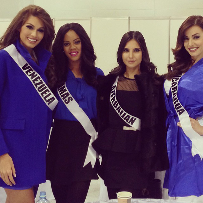 Участница конкурса "Мисс Вселенная-2013" Айсель Манафова в Москве (фото)