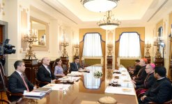 Мехрибан Алиева встретилась с президентом Понтификского совета Ватикан по культуре (ФОТО)