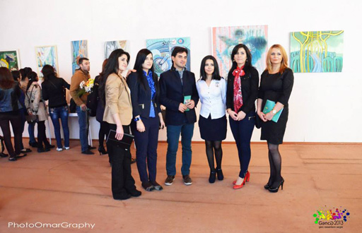 В Гяндже представлены работы молодых художников (фото)