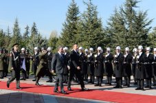 В Анкаре состоялась церемония официальной встречи Президента Азербайджана (ФОТО)