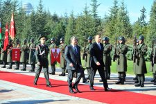 В Анкаре состоялась церемония официальной встречи Президента Азербайджана (ФОТО)