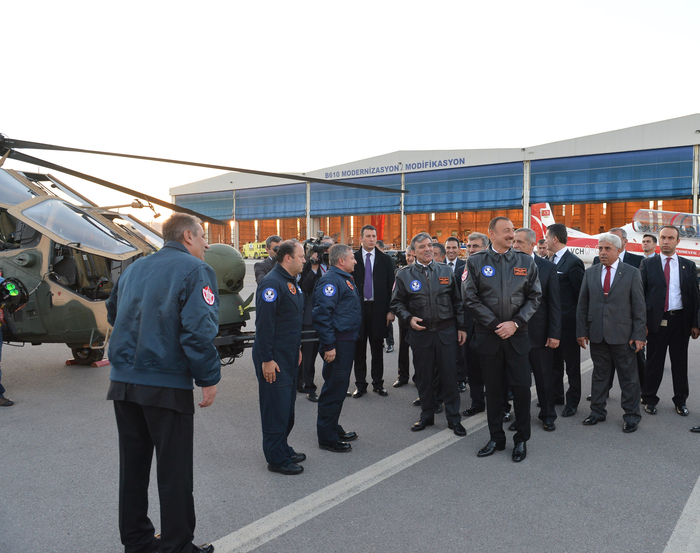 Президент Азербайджана ознакомился с Компанией аэрокосмической промышленности Турции (ФОТО)
