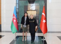 Первая леди Азербайджана встретилась с супругой премьер-министра Турции (ФОТО)