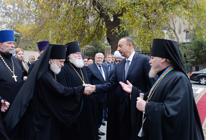 Президент Ильхам Алиев принял участие в открытии Православного религиозно-культурного центра Бакинской и Азербайджанской епархии (ФОТО)