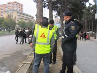 В Баку проведена акция по пропаганде ПДД - нарушение правил остановки и стоянки  (ФОТО)