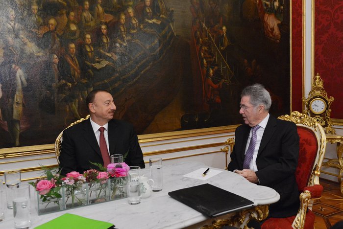 Ильхам Алиев встретился с Президентом Австрии (ФОТО)