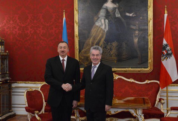 Ильхам Алиев встретился с Президентом Австрии (ФОТО)