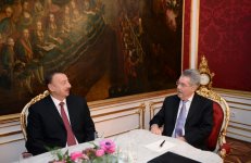 Ильхам Алиев встретился с Президентом Австрии (ФОТО)