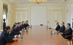 Президент Азербайджана принял делегацию во главе с губернатором Астраханской области (ФОТО)