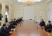 Президент Азербайджана принял делегацию во главе с губернатором Астраханской области (ФОТО)