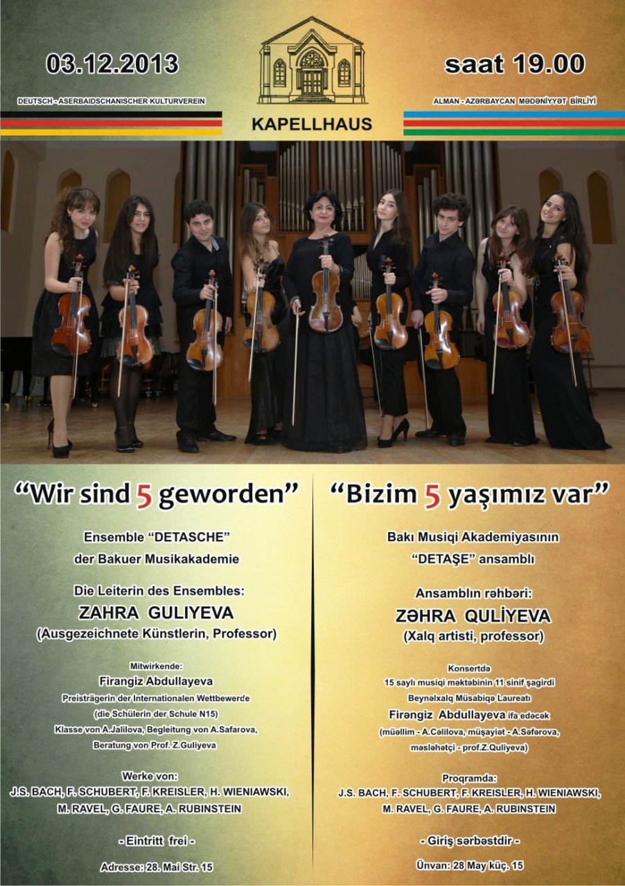 В Баку выступит ансамбль "Detaşe"