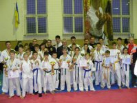 Азербайджанская спортсменка заняла два первых места на турнире по каратэ в Украине (фото)