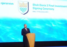 Президент Ильхам Алиев: Проект "Шах Дениз-2" обеспечит долгосрочное успешное экономическое развитие Азербайджана  (ФОТО)