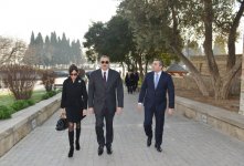 Президент Ильхам Алиев и его супруга ознакомились с работами по консервации, проводимыми в Девичьей башне (ФОТО)