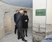 Президент Ильхам Алиев и его супруга ознакомились с работами по консервации, проводимыми в Девичьей башне (ФОТО)