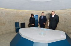 Президент Ильхам Алиев и его супруга ознакомились с работами по консервации, проводимыми в Девичьей башне (ФОТО)