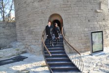 Президент Ильхам Алиев и его супруга ознакомились с работами по консервации, проводимыми в Девичьей башне (ФОТО)