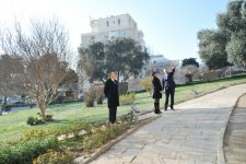 Президент Ильхам Алиев и его супруга ознакомились с работами по консервации, проводимыми в Девичьей башне (ФОТО)