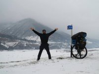 Известный велопутешественник Рамиль Зиядов -  из Беларуси в Москву (ФОТО)