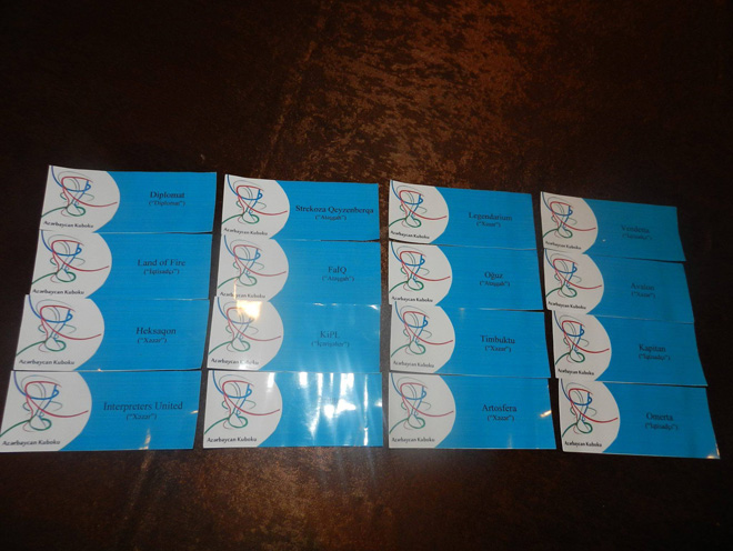 Состоялась жеребьевка Кубка Азербайджана по игре "Что? Где? Когда?" (ФОТО)