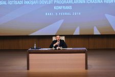 Ильхам Алиев принял участие в конференции, посвященной исполнению  Госпрограмм социально-экономического развития регионов Азербайджана (ФОТО)