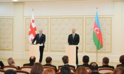 Состоялась встреча один на один президентов Азербайджана и Грузии (версия 2) (ФОТО)