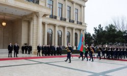 В Баку состоялась официальная церемония встречи Президента Грузии (ФОТО)