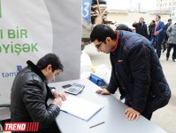 В Баку стартовала массовая акция в рамках проекта "Заменим каждый лист бумаги на листья" (ФОТО)