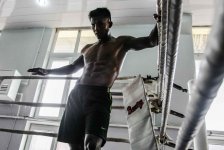 Двукратный победитель Мирового Гран-при по К-1 потренировался в Баку (фото)