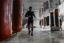 Двукратный победитель Мирового Гран-при по К-1 потренировался в Баку (фото)