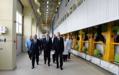 Президент Азербайджана принял участие в открытии новых предприятий в Сумгайыте (ФОТО)