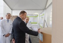 Президент Азербайджана принял участие в открытии новых предприятий в Сумгайыте (ФОТО)