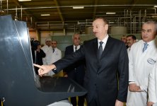 Президент Азербайджана принял участие в открытии новых предприятий в Сумгайыте (ФОТО)