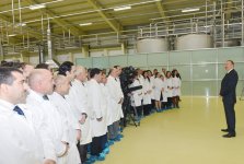 Президент Азербайджана принял участие в открытии новых предприятий в Сумгайыте (ФОТО)