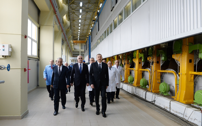 Президент Азербайджана принял участие в открытии новых предприятий в Сумгайыте (ФОТО)