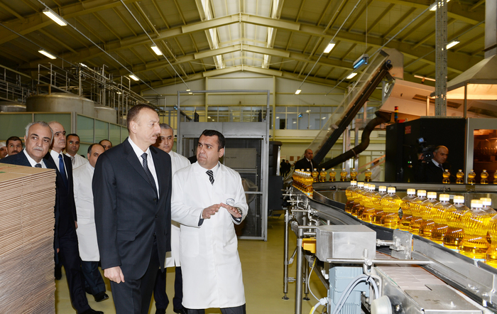 Президент Азербайджана принял участие в открытии новых предприятий в Сумгайыте (ФОТО)