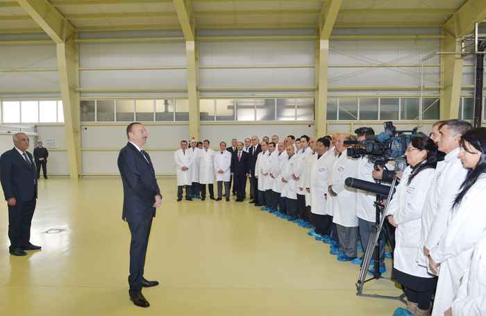 Президент Азербайджана принял участие в открытии новых предприятий в Сумгайыте (ФОТО)