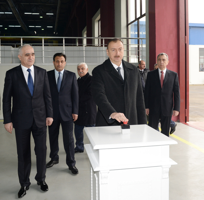 Президент Азербайджана принял участие в открытии новых предприятий в Сумгайыте (ФОТО)