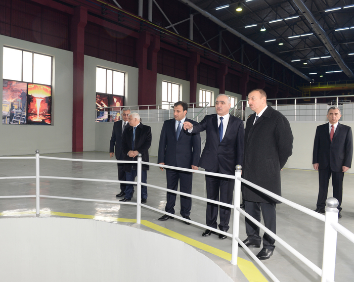 Президент Азербайджана принял участие в открытии новых предприятий в Сумгайыте (ФОТО)