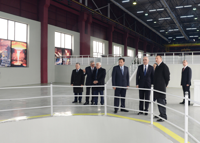 Президент Азербайджана принял участие в открытии новых предприятий в Сумгайыте (ФОТО)