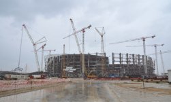 Президент Ильхам Алиев ознакомился с ходом строительства Бакинского Олимпийского стадиона (ФОТО)