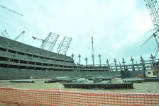 Президент Ильхам Алиев ознакомился с ходом строительства Бакинского Олимпийского стадиона (ФОТО)