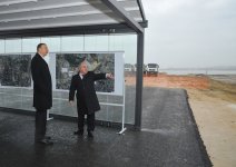 Ильхам Алиев ознакомился с ходом строительства дороги в направлении Олимпийского стадиона в Баку (ФОТО)