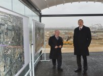 Ильхам Алиев ознакомился с ходом строительства дороги в направлении Олимпийского стадиона в Баку (ФОТО)