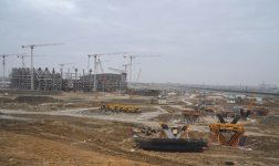 Ильхам Алиев ознакомился с ходом строительства дороги в направлении Олимпийского стадиона в Баку (ФОТО)