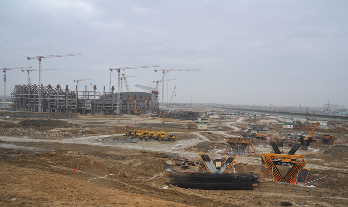 Ильхам Алиев ознакомился с ходом строительства дороги в направлении Олимпийского стадиона в Баку (ФОТО)